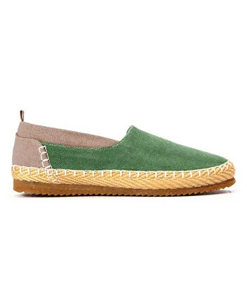 Women's Clementine Slip-On Organic Hemp Canvas Espadrille-Inspired Shoes Light Green