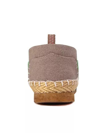 Women's Clementine Slip-On Organic Hemp Canvas Espadrille-Inspired Shoes Light Green