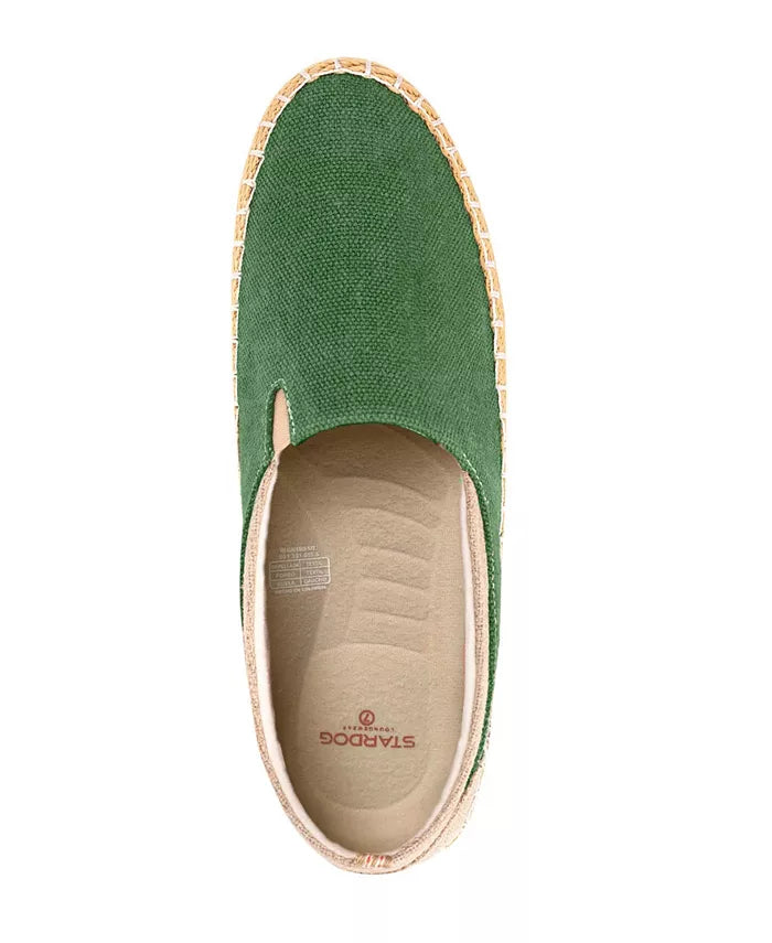 Women's Clementine Slip-On Organic Hemp Canvas Espadrille-Inspired Shoes Light Green