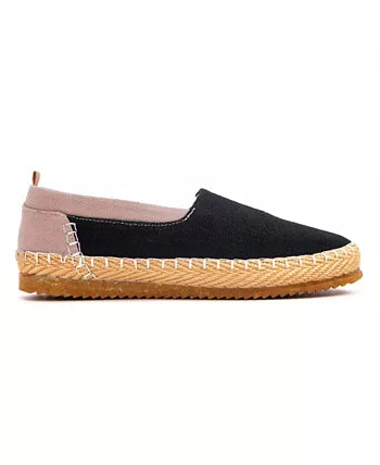 Women's Clementine Slip-On Organic Hemp Canvas Espadrille-Inspired Shoes Charcoal