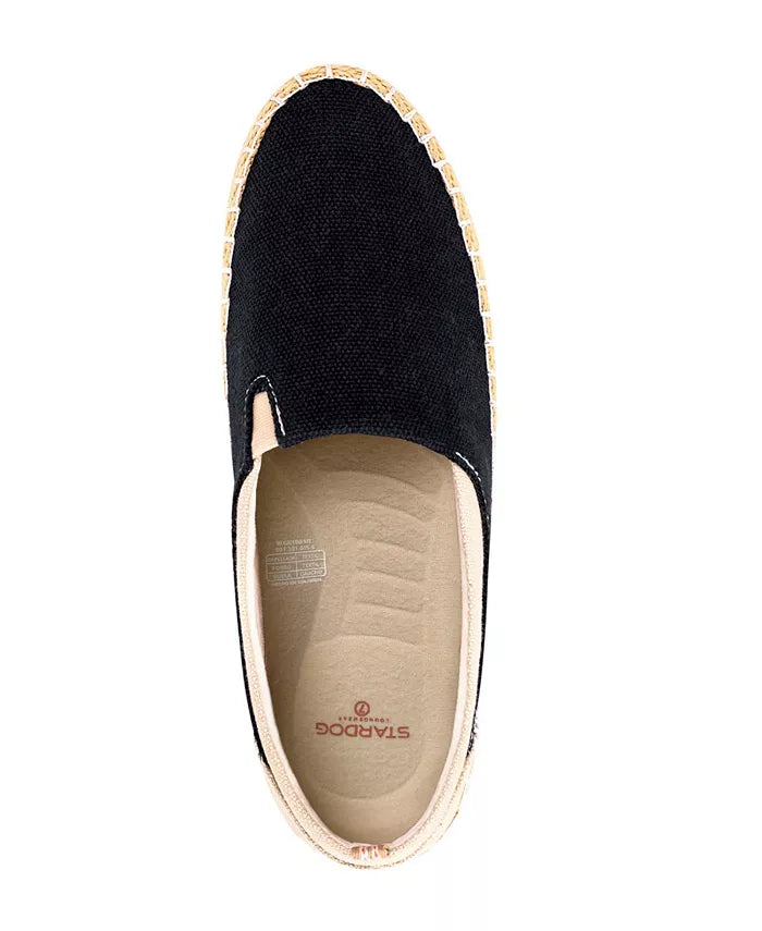 Women's Clementine Slip-On Organic Hemp Canvas Espadrille-Inspired Shoes Charcoal