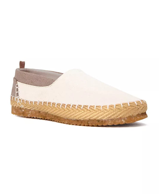 Women's Clementine Slip-On Organic Hemp Canvas Espadrille-Inspired Shoes White