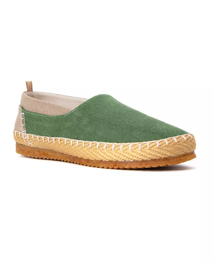 Women's Clementine Slip-On Organic Hemp Canvas Espadrille-Inspired Shoes Light Green